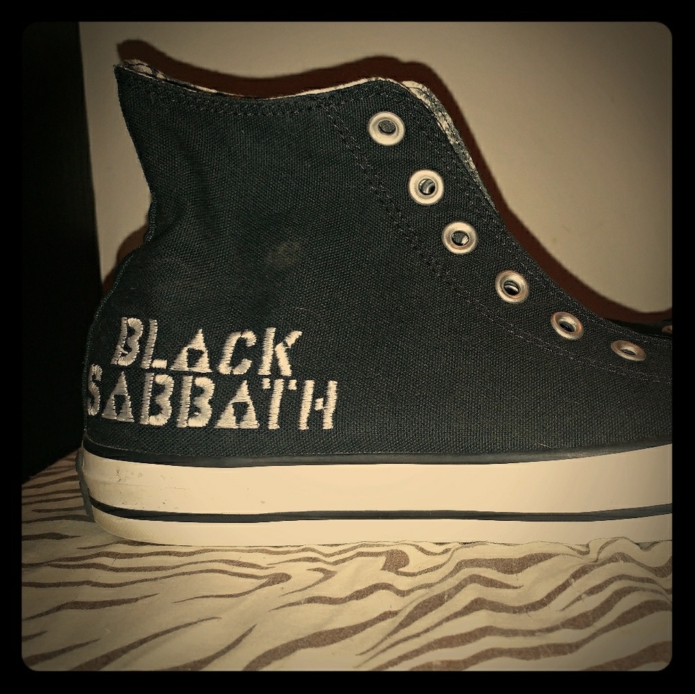 Converse high top Chuck Taylors Black Sabbath